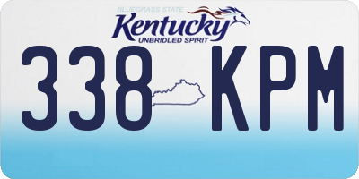 KY license plate 338KPM