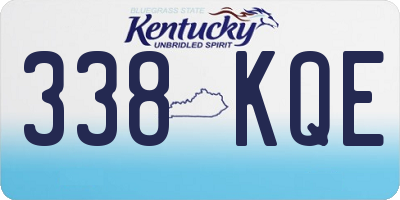KY license plate 338KQE