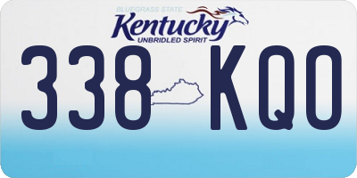 KY license plate 338KQO