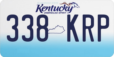 KY license plate 338KRP