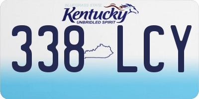 KY license plate 338LCY