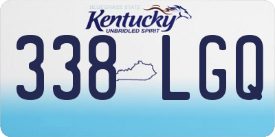 KY license plate 338LGQ