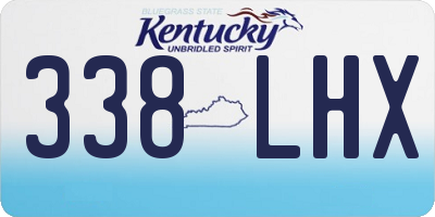 KY license plate 338LHX