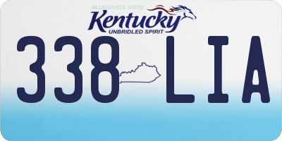 KY license plate 338LIA