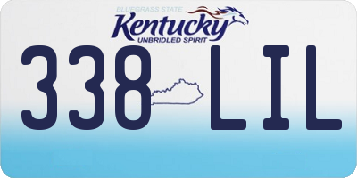 KY license plate 338LIL