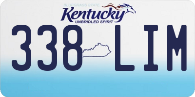 KY license plate 338LIM
