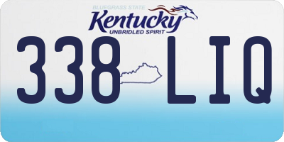 KY license plate 338LIQ