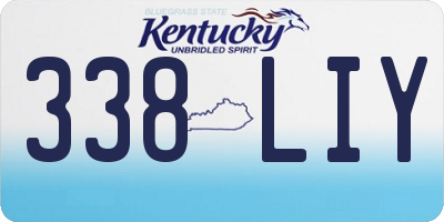 KY license plate 338LIY