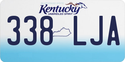 KY license plate 338LJA