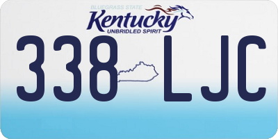 KY license plate 338LJC