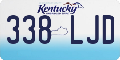 KY license plate 338LJD