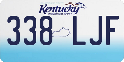 KY license plate 338LJF