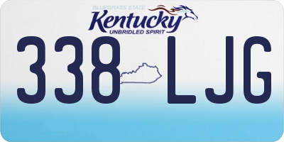 KY license plate 338LJG