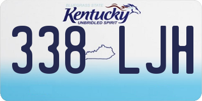 KY license plate 338LJH