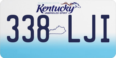 KY license plate 338LJI