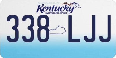 KY license plate 338LJJ