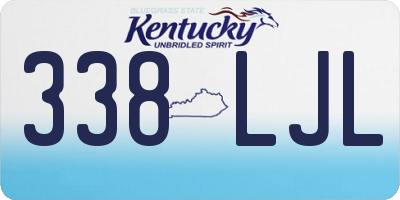KY license plate 338LJL