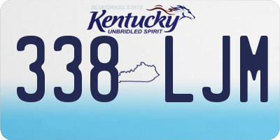 KY license plate 338LJM