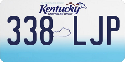 KY license plate 338LJP