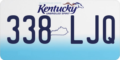 KY license plate 338LJQ
