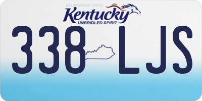 KY license plate 338LJS