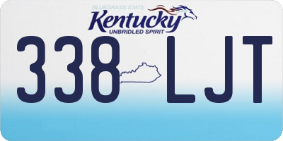 KY license plate 338LJT