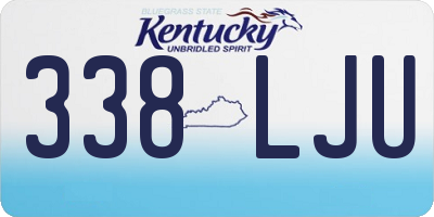 KY license plate 338LJU