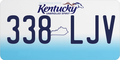 KY license plate 338LJV