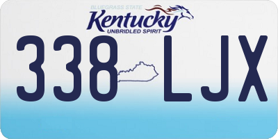 KY license plate 338LJX