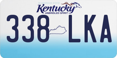 KY license plate 338LKA