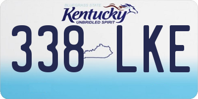 KY license plate 338LKE