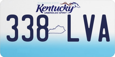 KY license plate 338LVA
