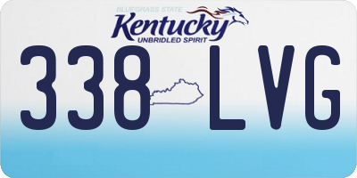 KY license plate 338LVG