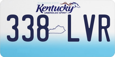 KY license plate 338LVR