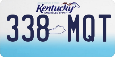 KY license plate 338MQT