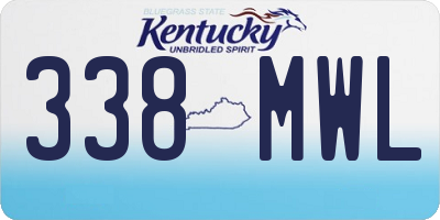 KY license plate 338MWL