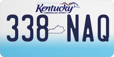 KY license plate 338NAQ