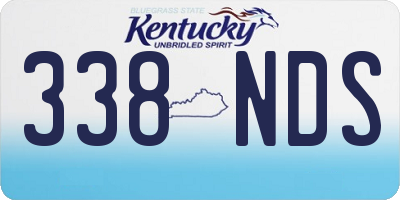 KY license plate 338NDS