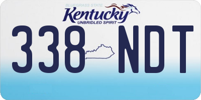 KY license plate 338NDT