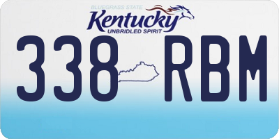 KY license plate 338RBM