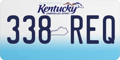 KY license plate 338REQ