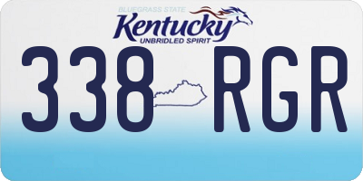 KY license plate 338RGR