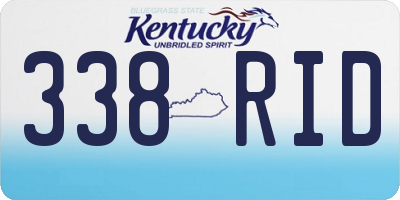 KY license plate 338RID
