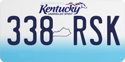 KY license plate 338RSK