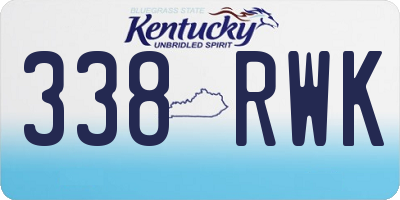 KY license plate 338RWK