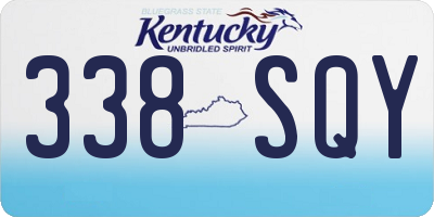 KY license plate 338SQY