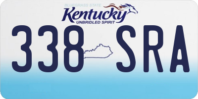 KY license plate 338SRA