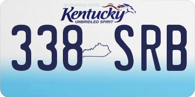 KY license plate 338SRB