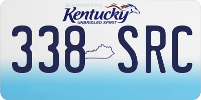 KY license plate 338SRC