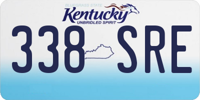 KY license plate 338SRE